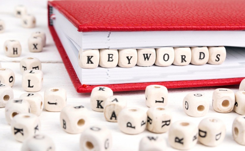 Word,Keywords,Written,In,Wooden,Blocks,In,Red,Notebook,On